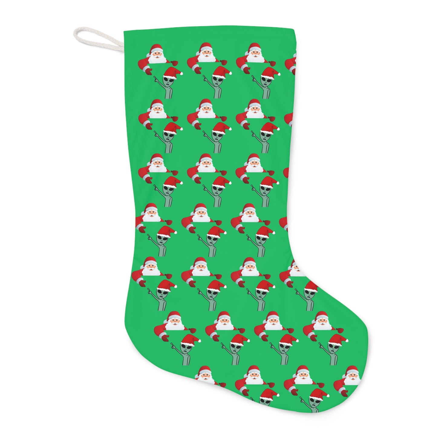 Santa Alien - Christmas UFO Fun Novelty Holiday Stocking