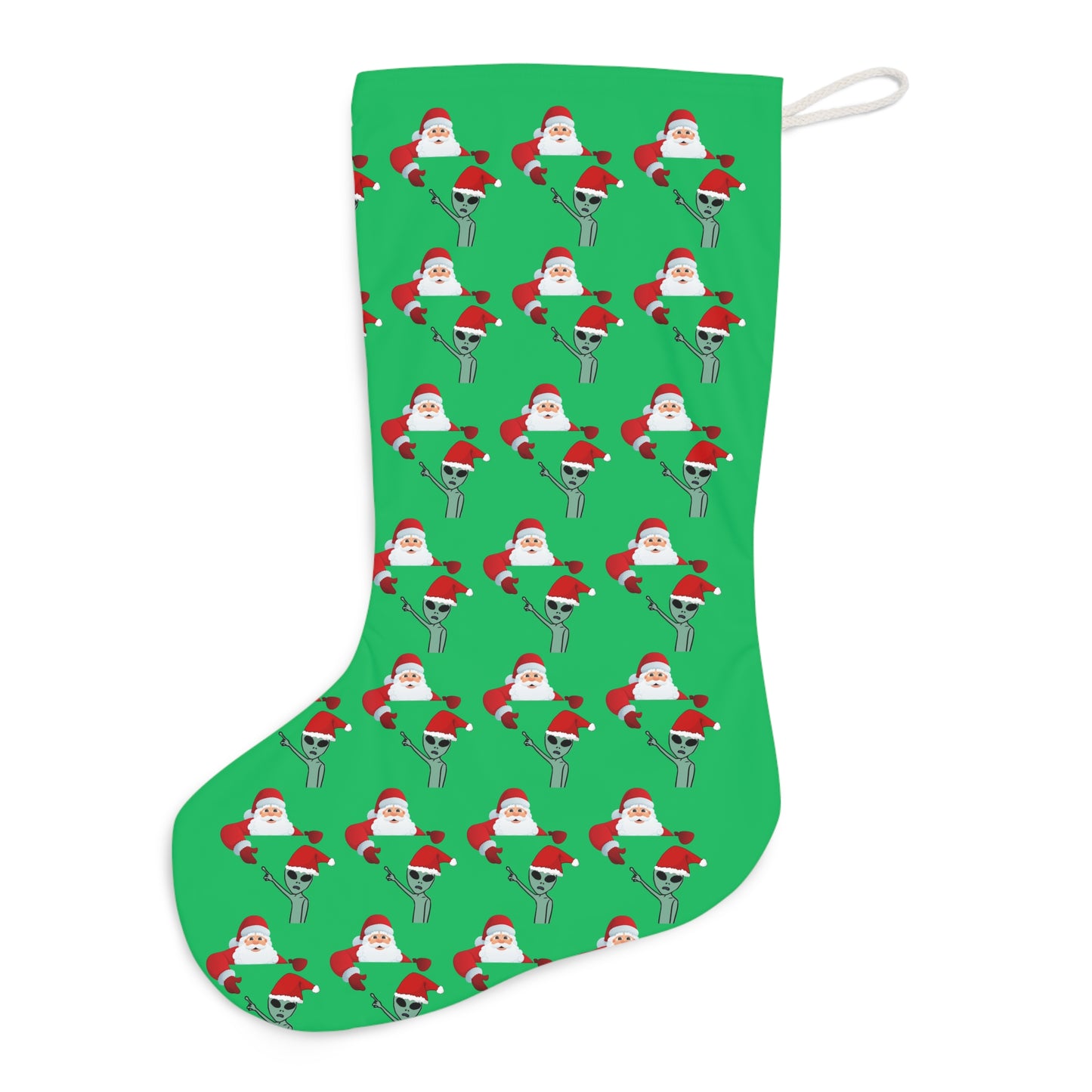 Santa Alien - Christmas UFO Fun Novelty Holiday Stocking