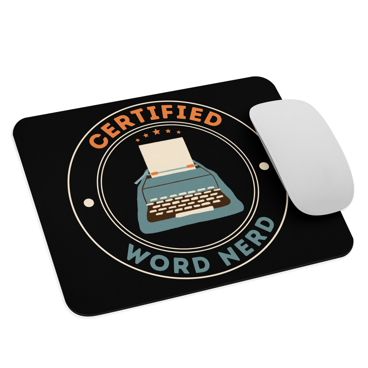 Certified Word Nerd Mouse Pad