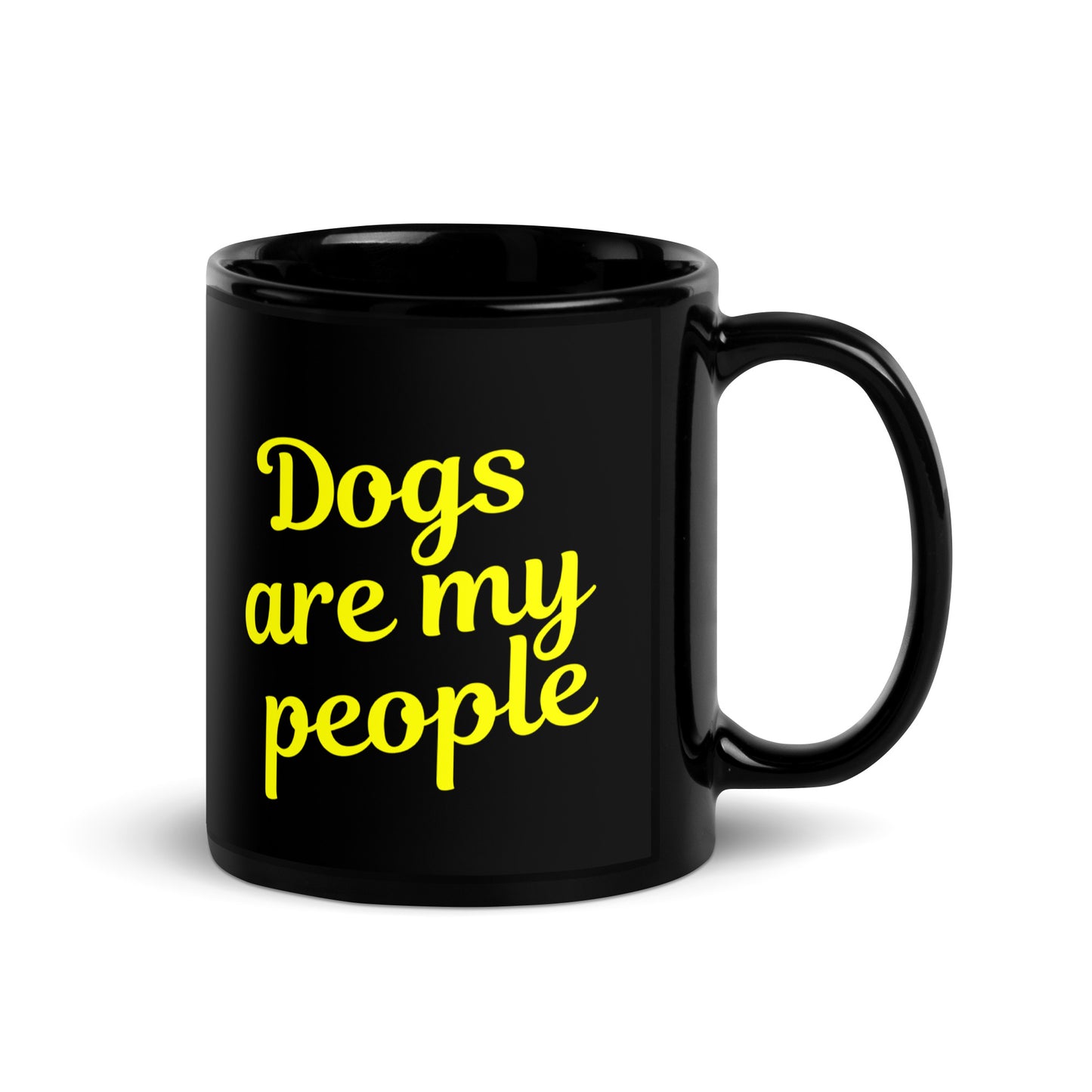 Dogs Are My People - Dog Lovers Mug - black