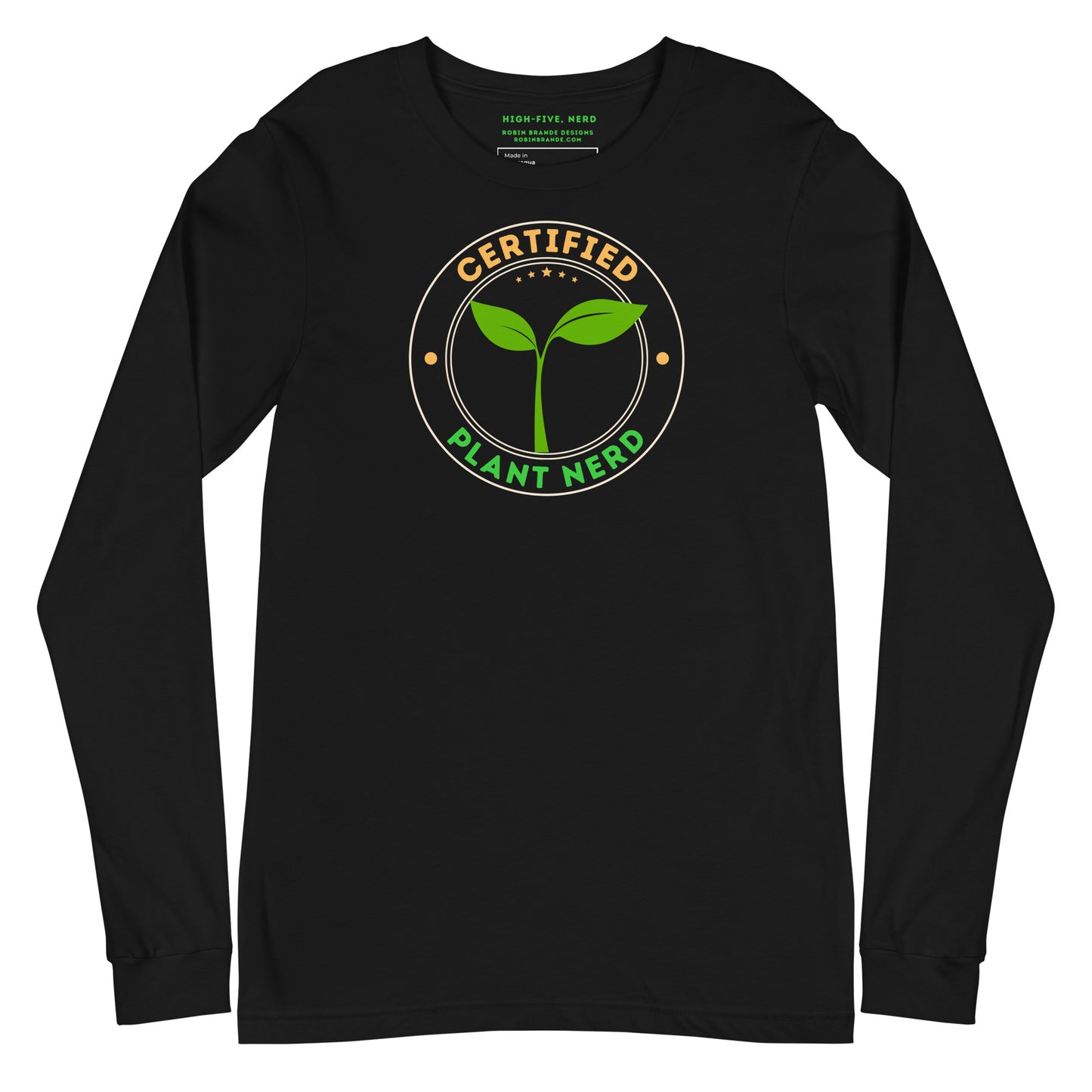 Certified Plant Nerd Long-sleeved T-shirt