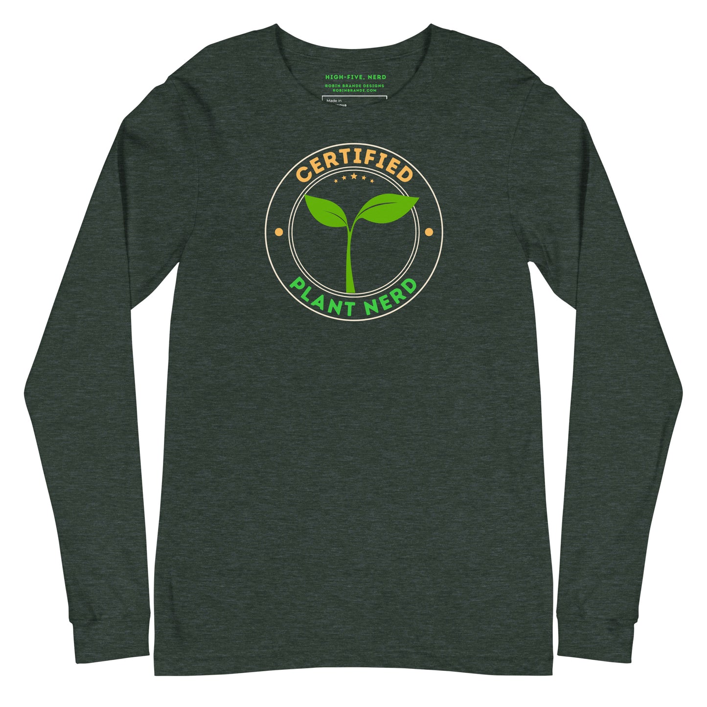 Certified Plant Nerd Long-sleeved T-shirt