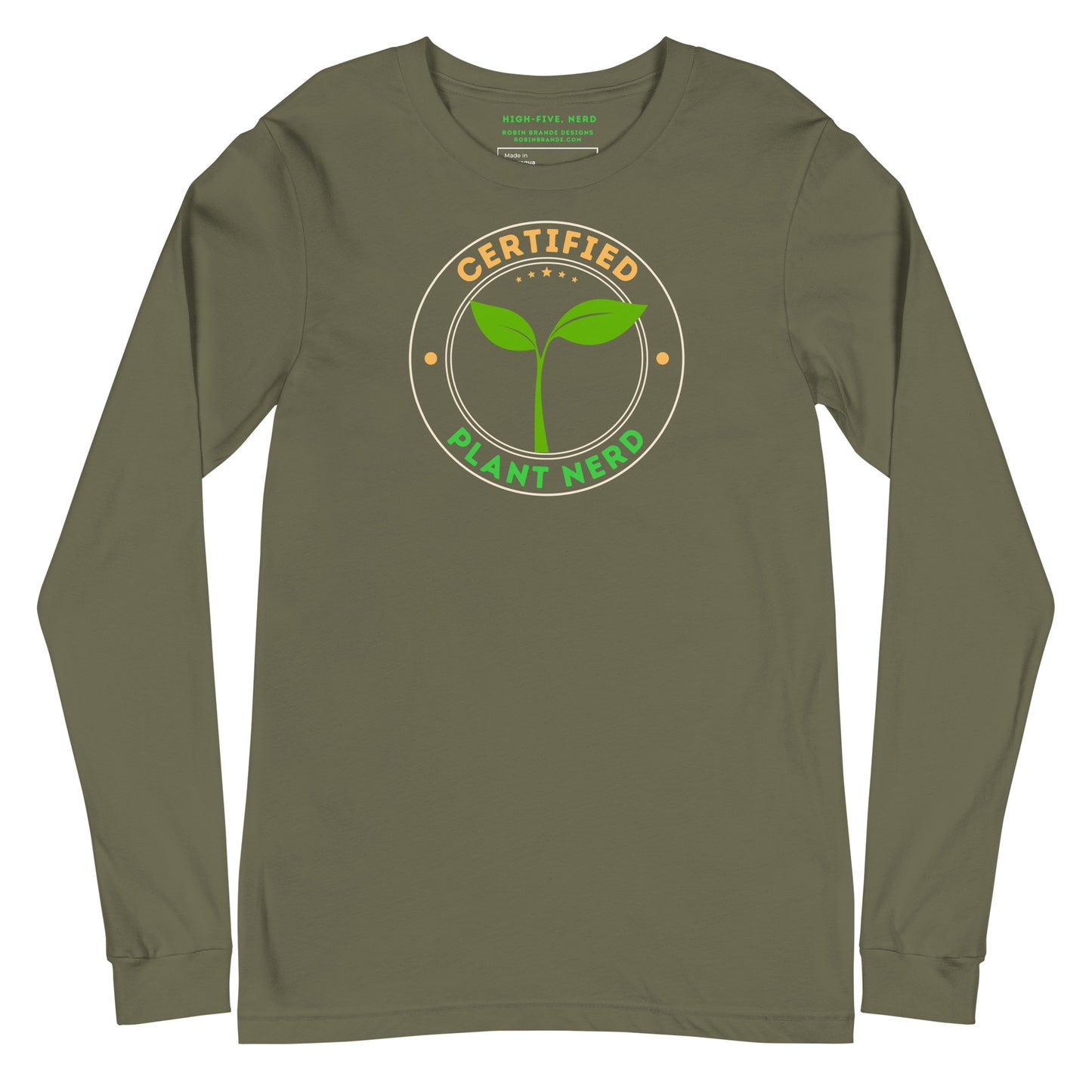 Certified Plant Nerd Long-sleeved T-shirt