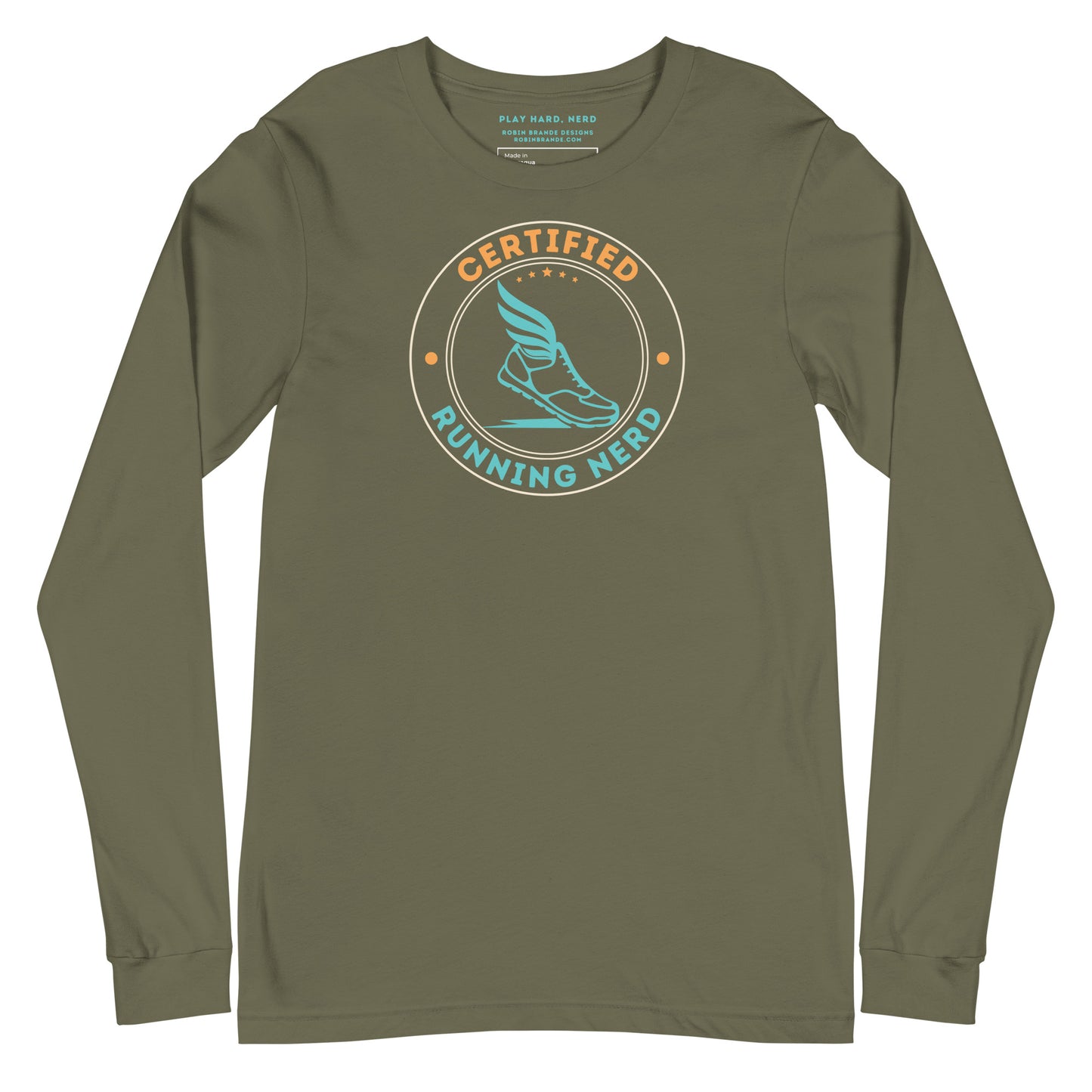 Certified Running Nerd Long-sleeved T-shirt