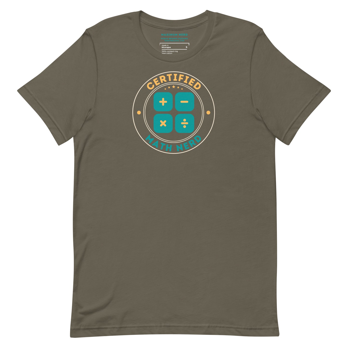 Certified Math Nerd Short-sleeved T-shirt