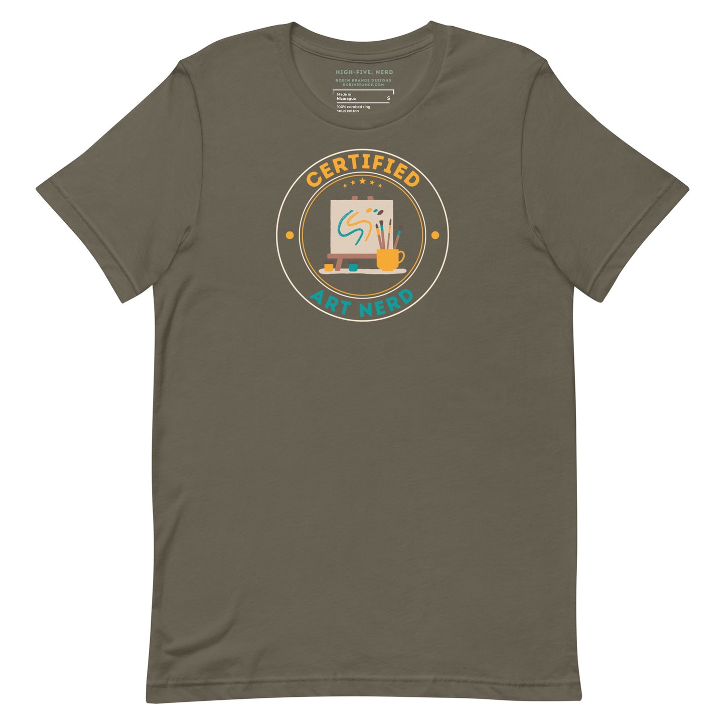 Certified Art Nerd Short-sleeved T-shirt