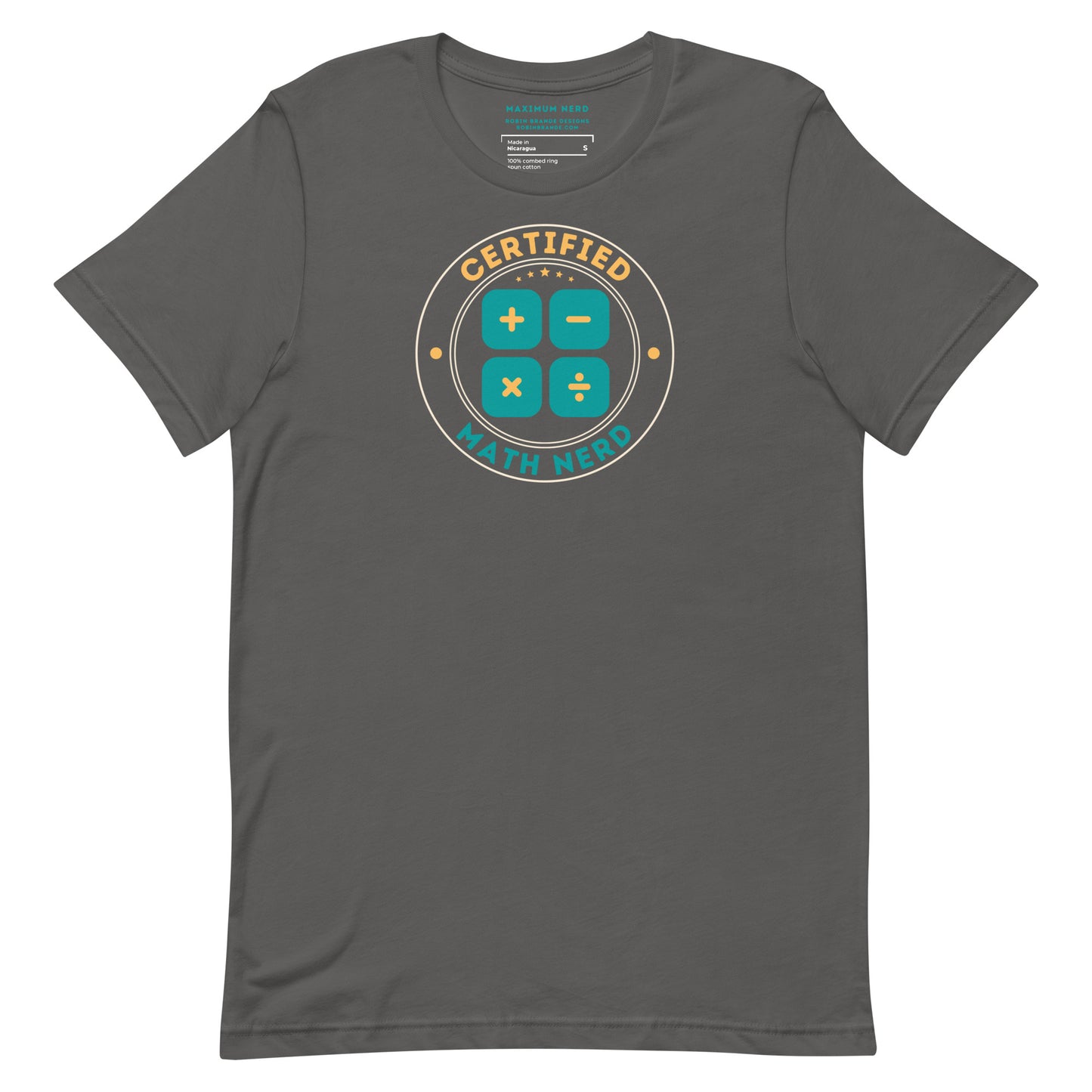 Certified Math Nerd Short-sleeved T-shirt