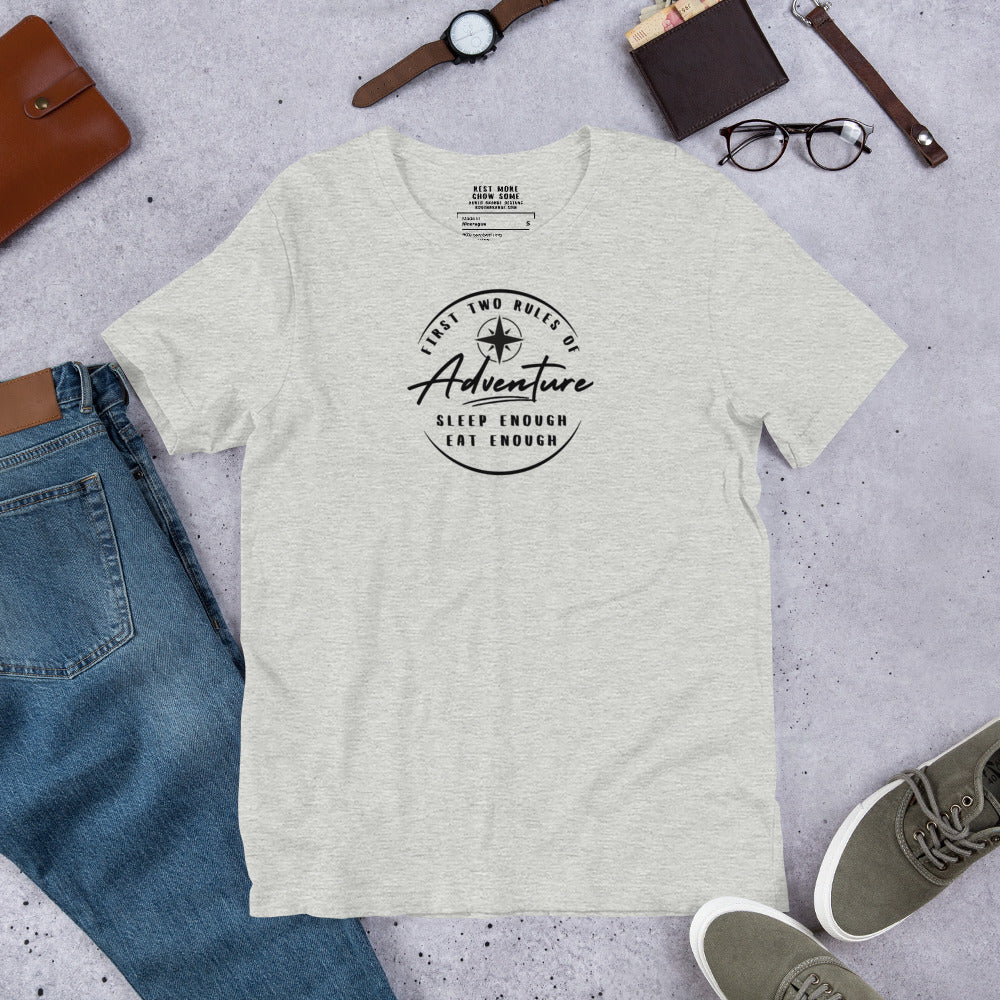 Sleep Enough-Eat Enough (Adventure) Short-sleeved T-shirt
