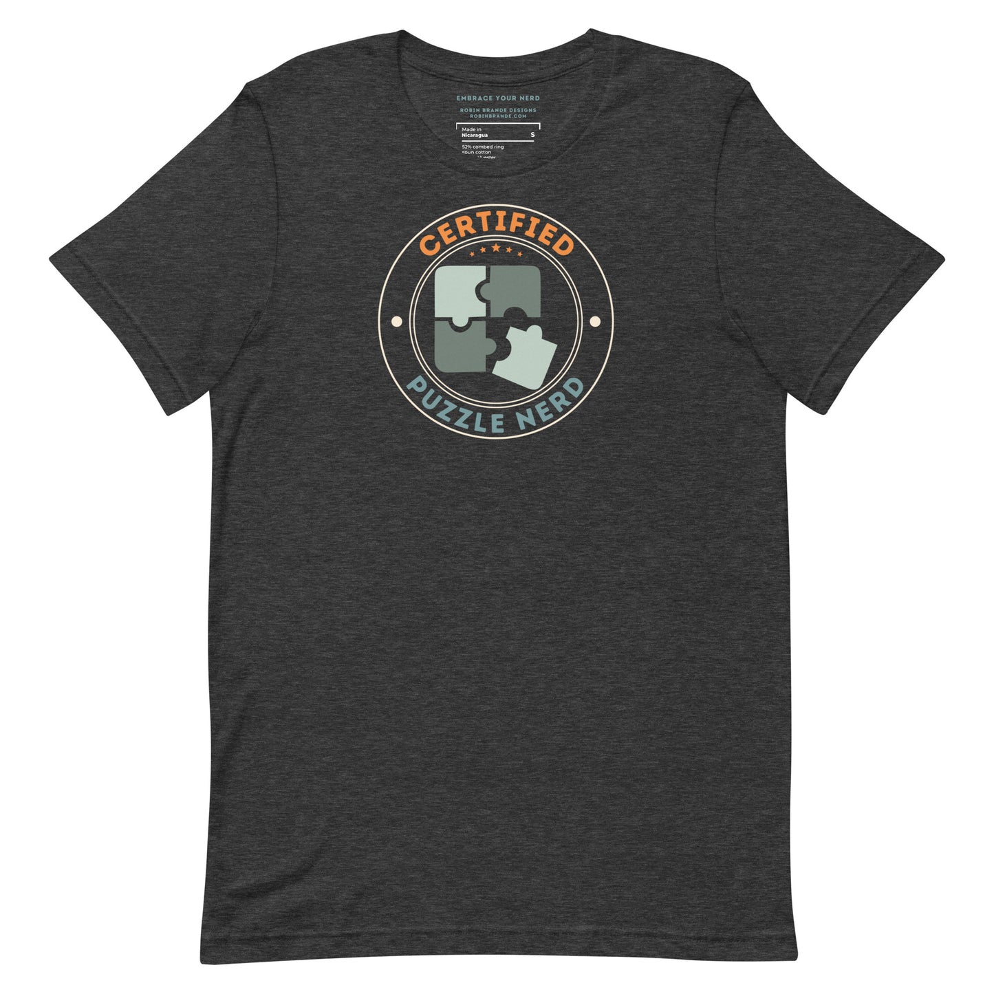 Certified Puzzle Nerd Short-sleeved T-shirt
