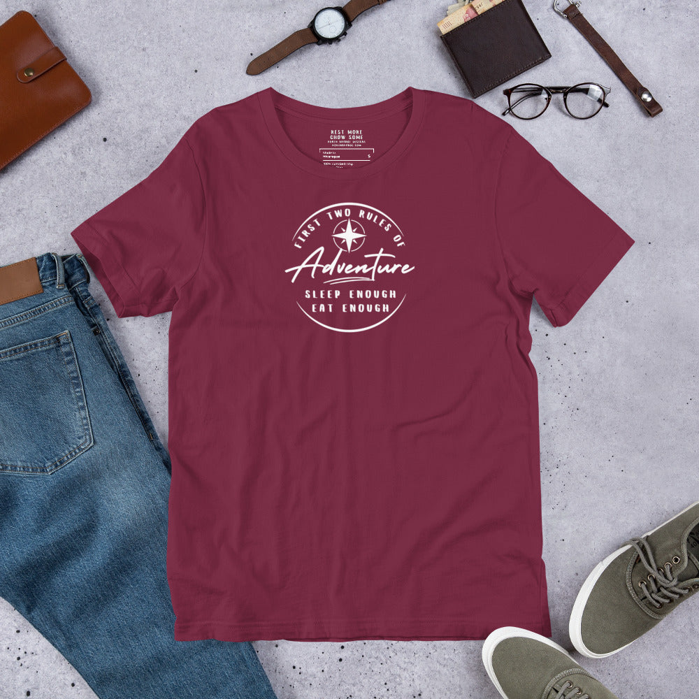 Sleep Enough-Eat Enough (Adventure) Short-sleeved T-shirt