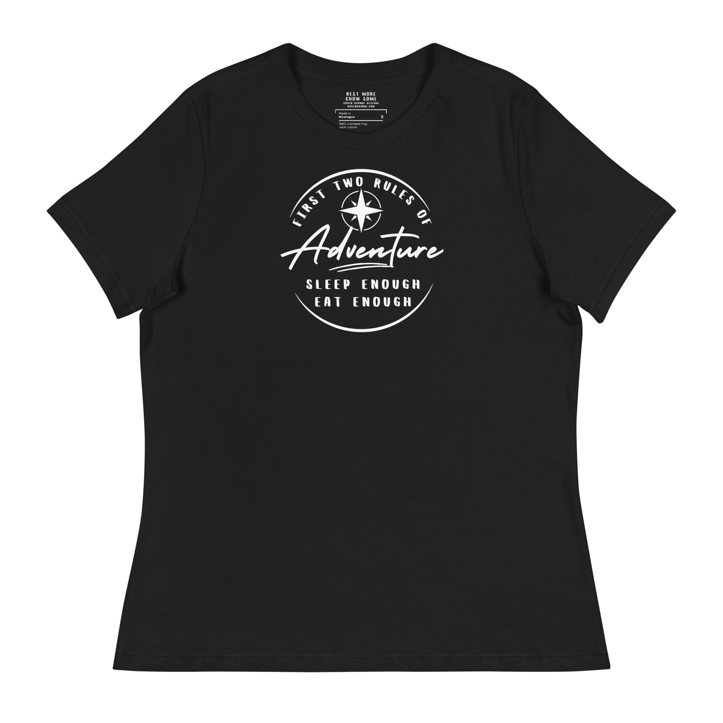 Sleep Enough-Eat Enough (Adventure) Women's Relaxed T-Shirt