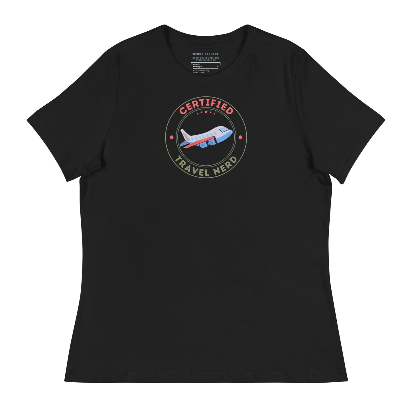 Certified Travel Nerd Women's Relaxed T-Shirt