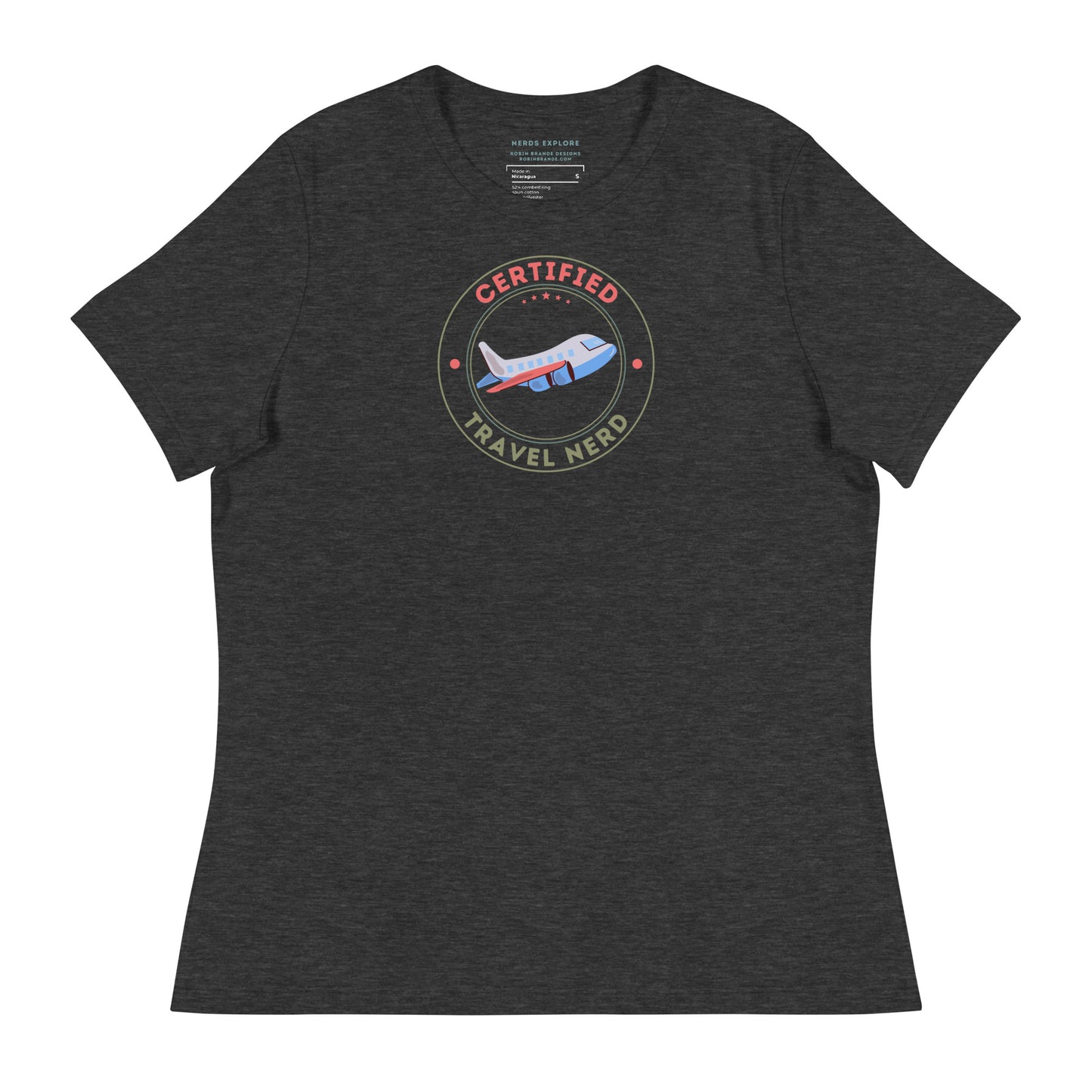 Certified Travel Nerd Women's Relaxed T-Shirt