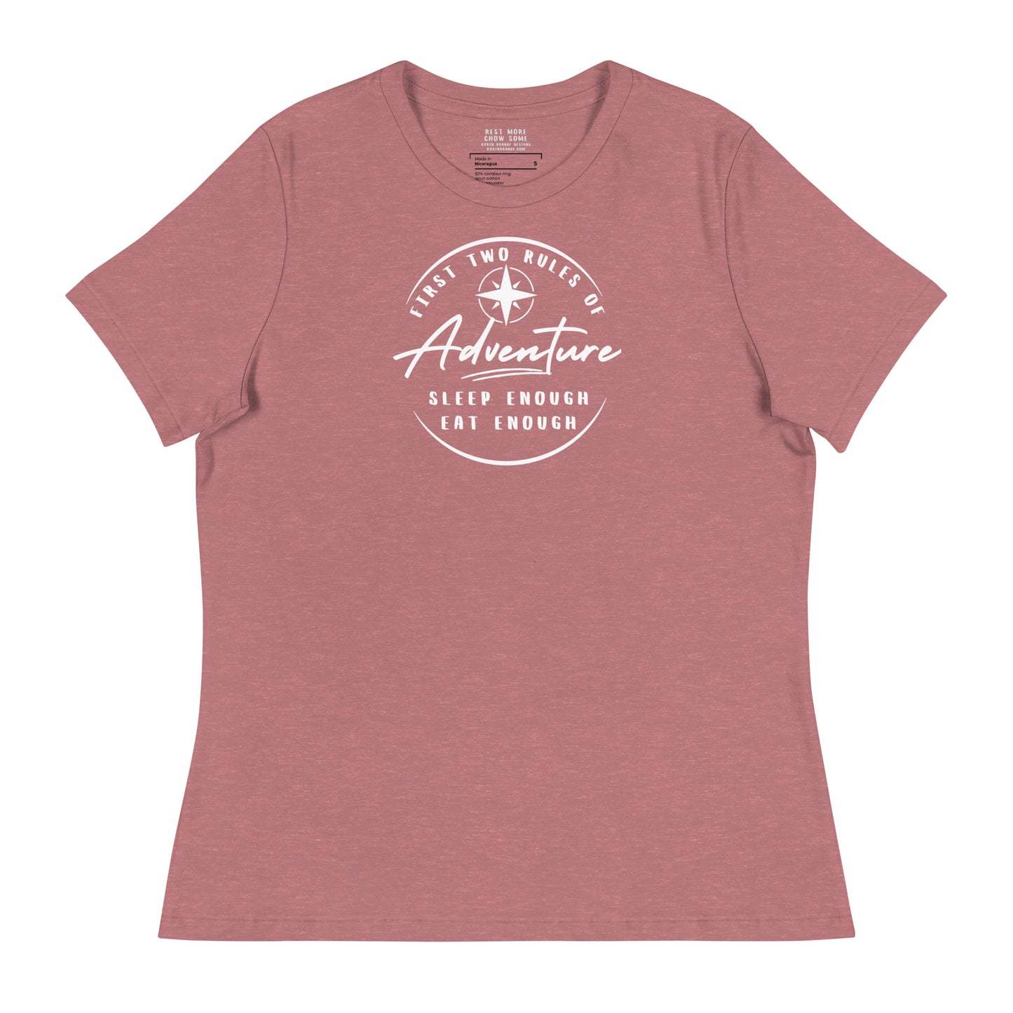 Sleep Enough-Eat Enough (Adventure) Women's Relaxed T-Shirt