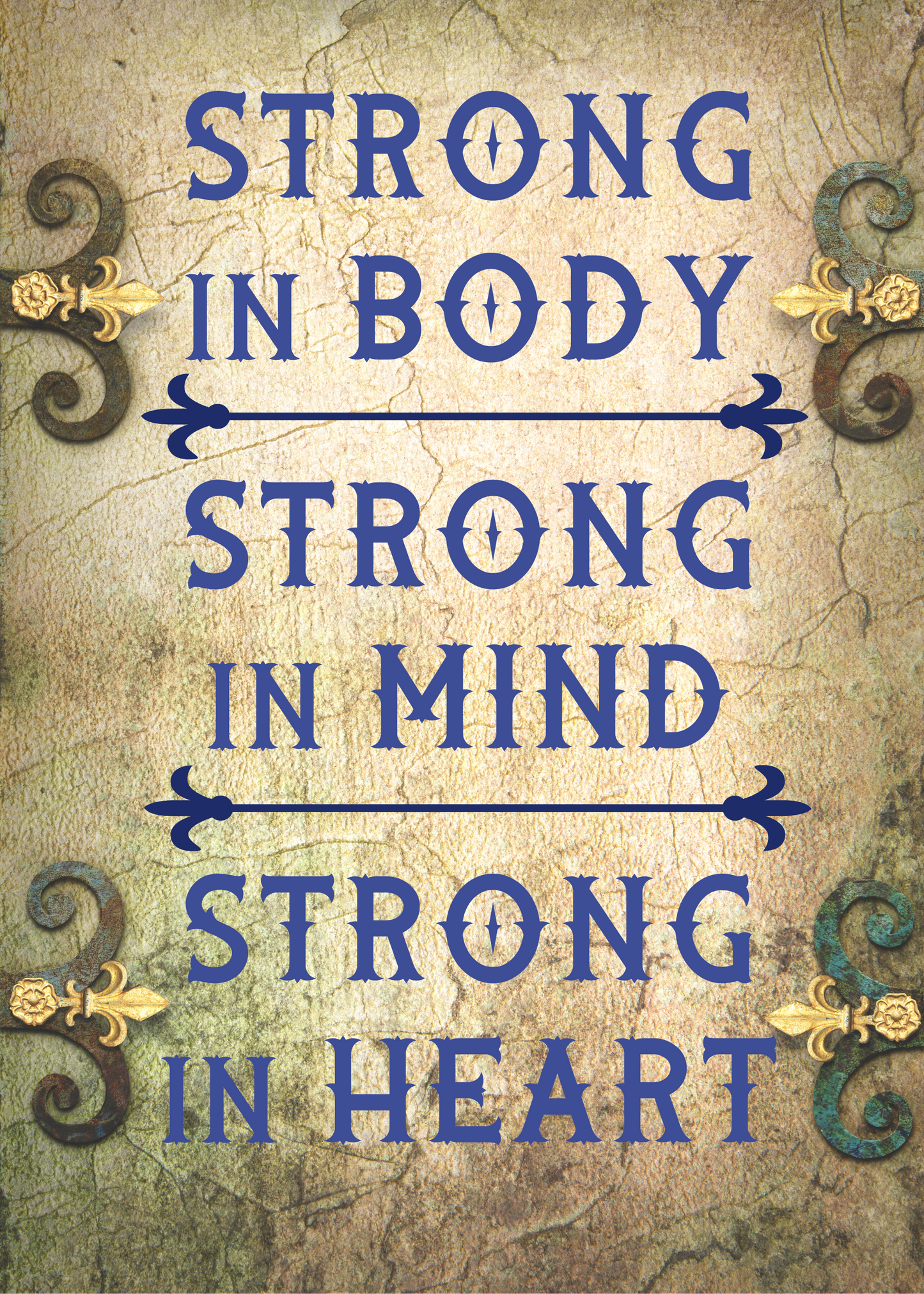 Bradamante Saga - Strong in Body, Mind, Heart Notebook Journal