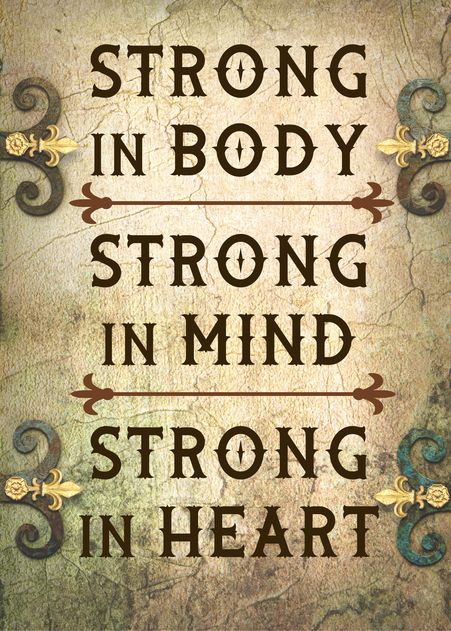 Bradamante Saga - Strong in Body, Mind, Heart Notebook Journal