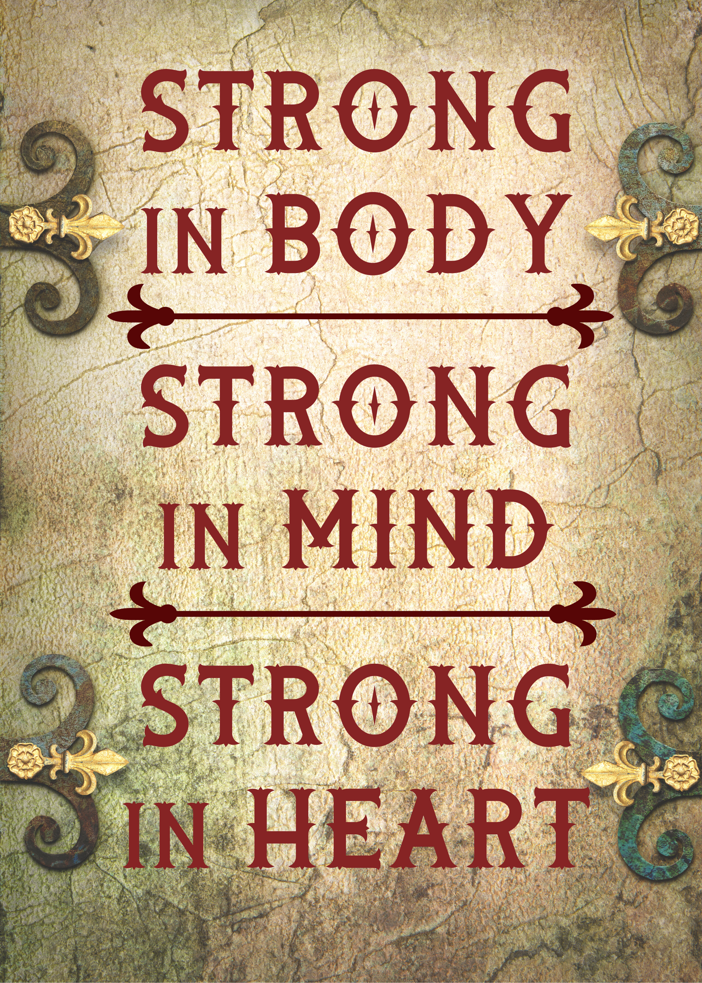 Bradamante Saga - Strong in Body, Mind, Heart Notebook Journal