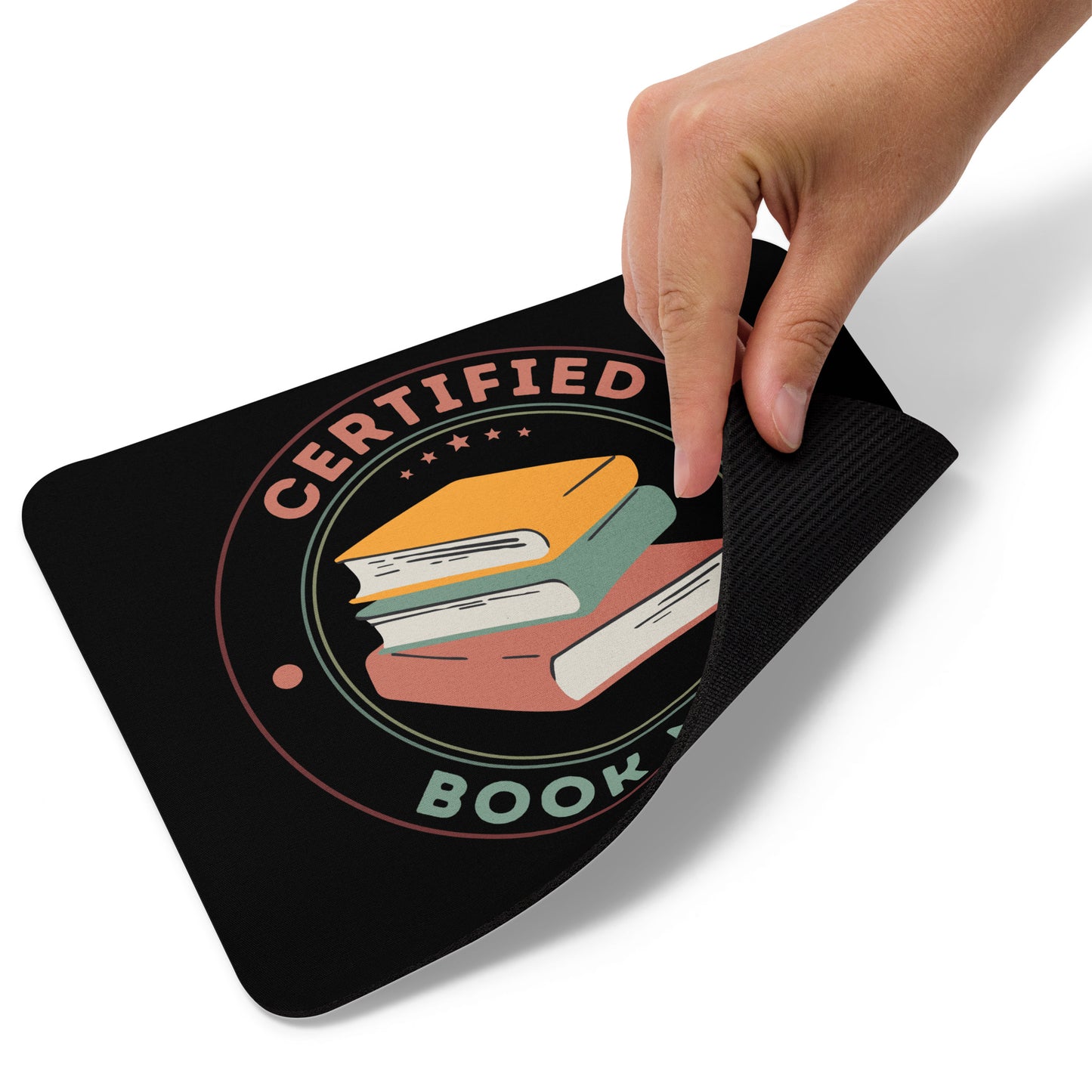 Certified Book Nerd Mouse Pad