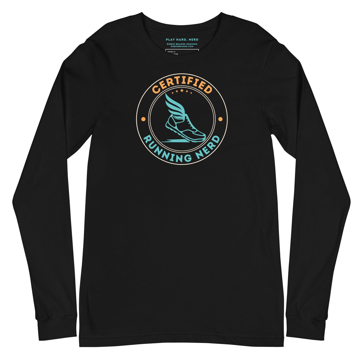 Certified Running Nerd Long-sleeved T-shirt