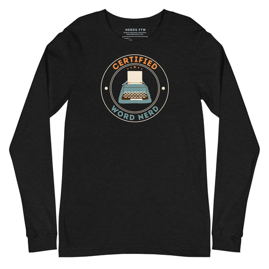 Certified Word Nerd Long-sleeve T-shirt