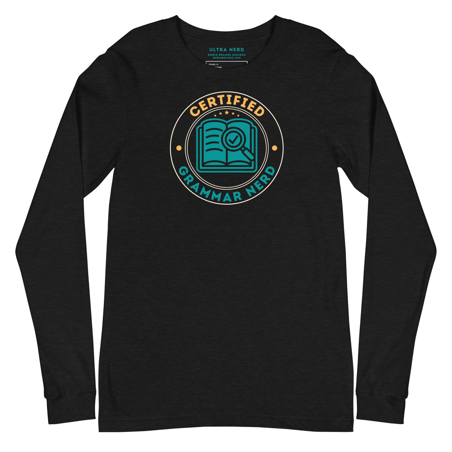 Certified Grammar Nerd Long-sleeved T-shirt