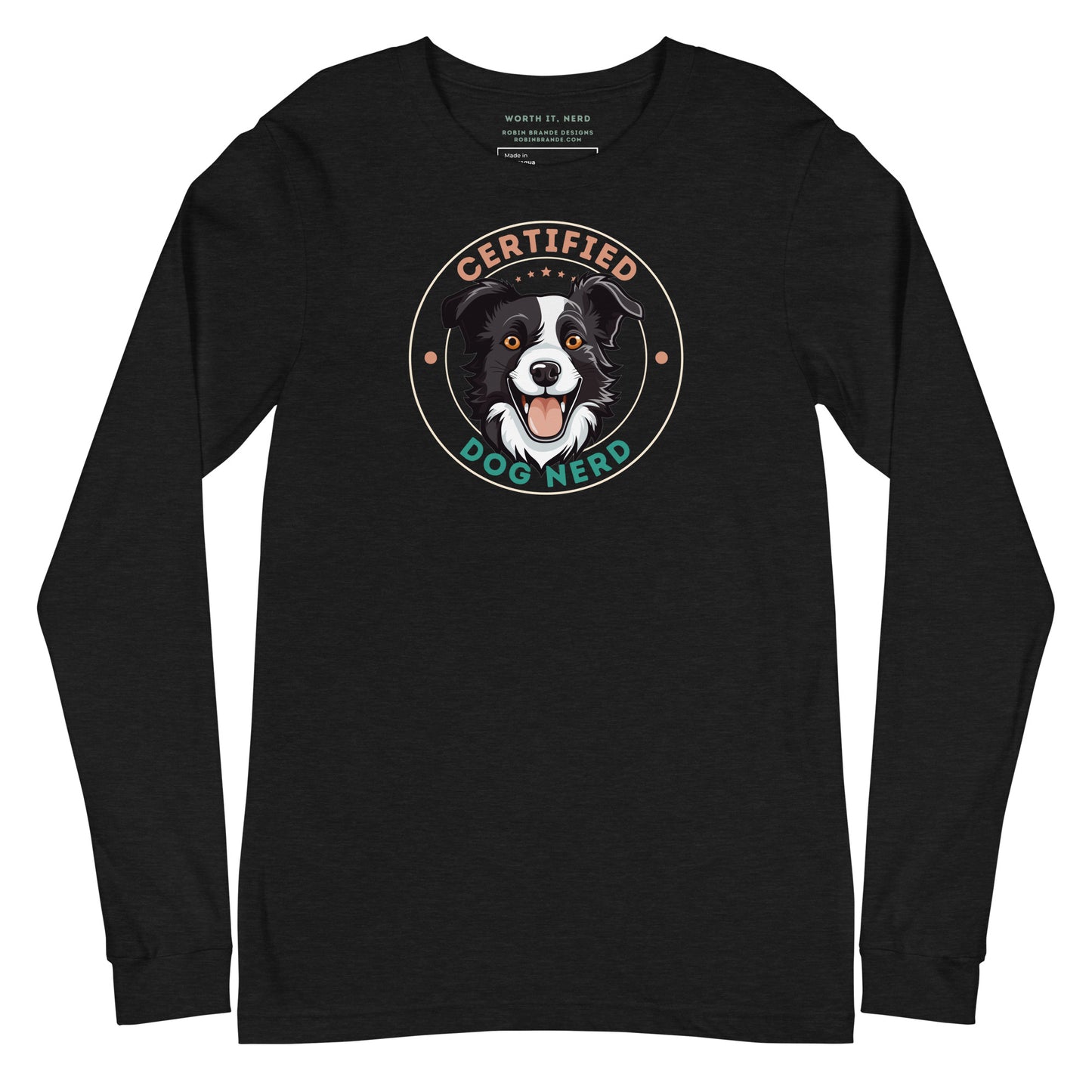 Certified Dog Nerd Long-sleeved T-shirt