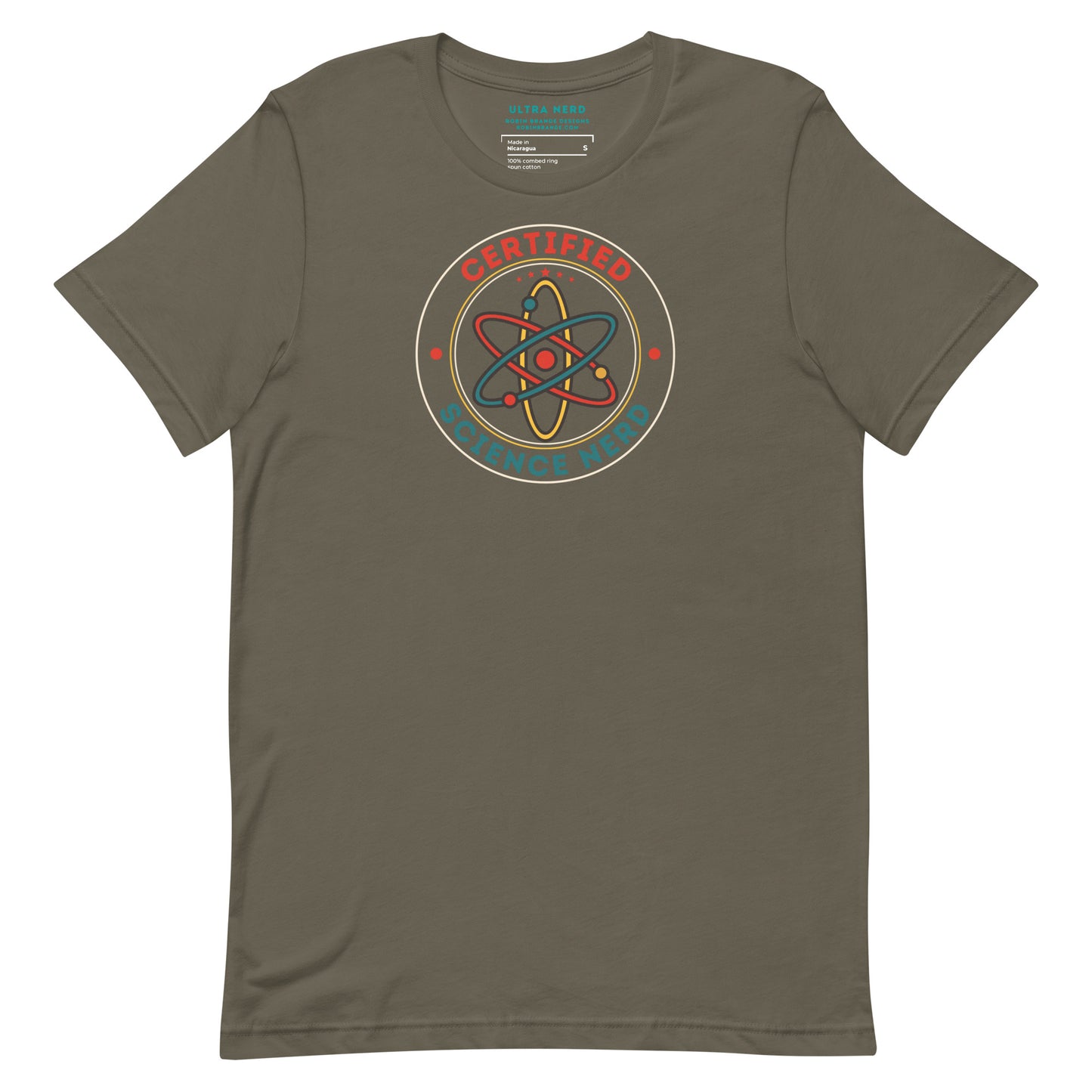 Certified Science Nerd Atomic Short-sleeved T-shirt