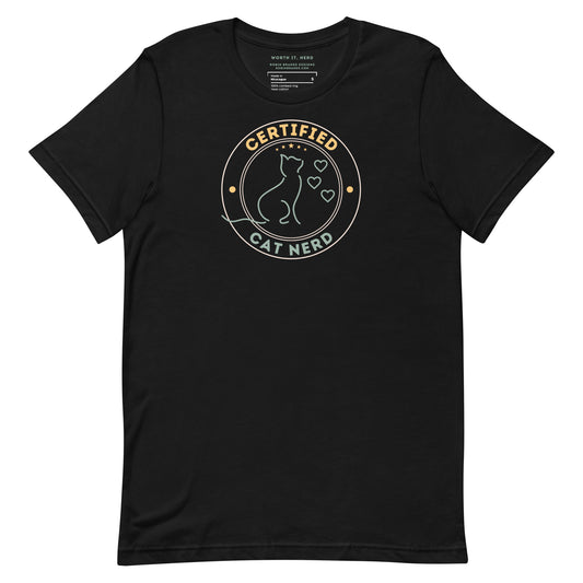Certified Cat Nerd Short-sleeved T-shirt