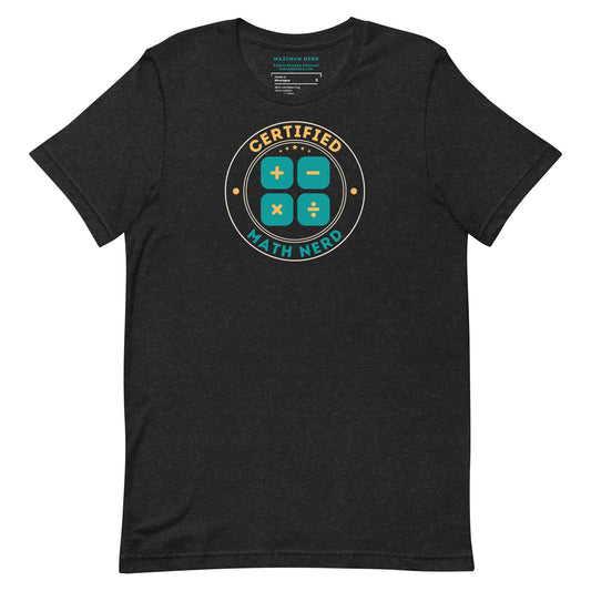 Certified Math Nerd Short-sleeved T-shirt