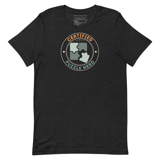 Certified Puzzle Nerd Short-sleeved T-shirt