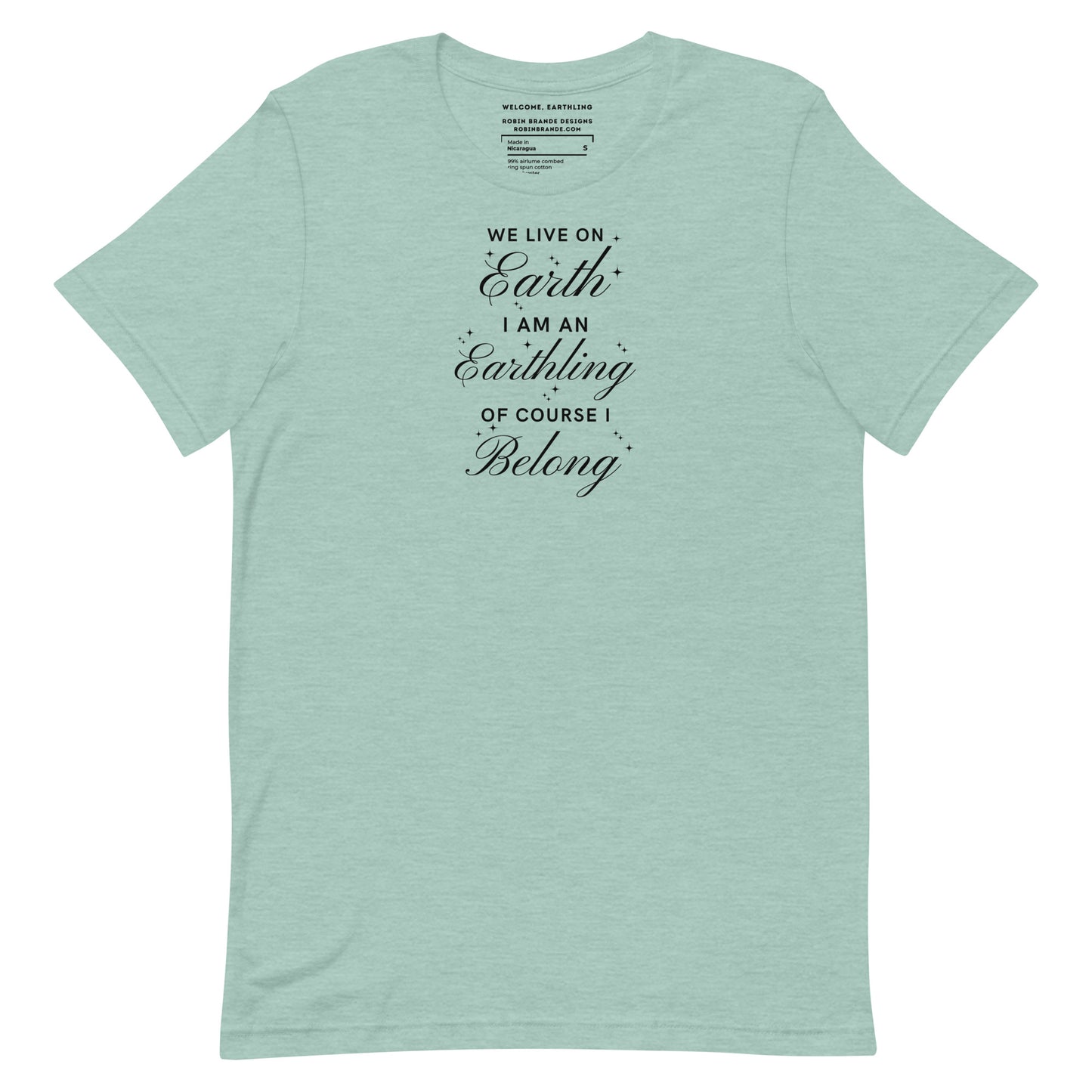 Earthling (I Belong) Inclusive Kindness T-shirt