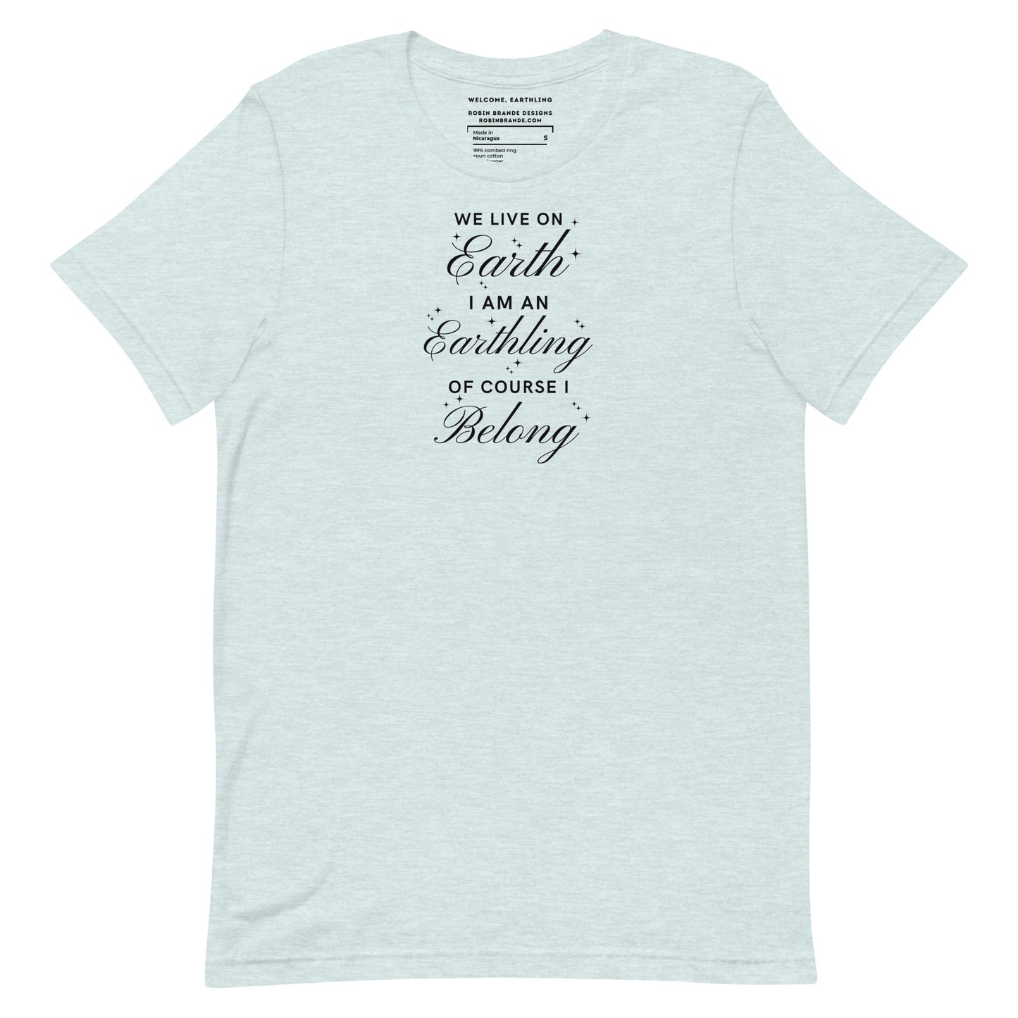 Earthling (I Belong) Inclusive Kindness T-shirt