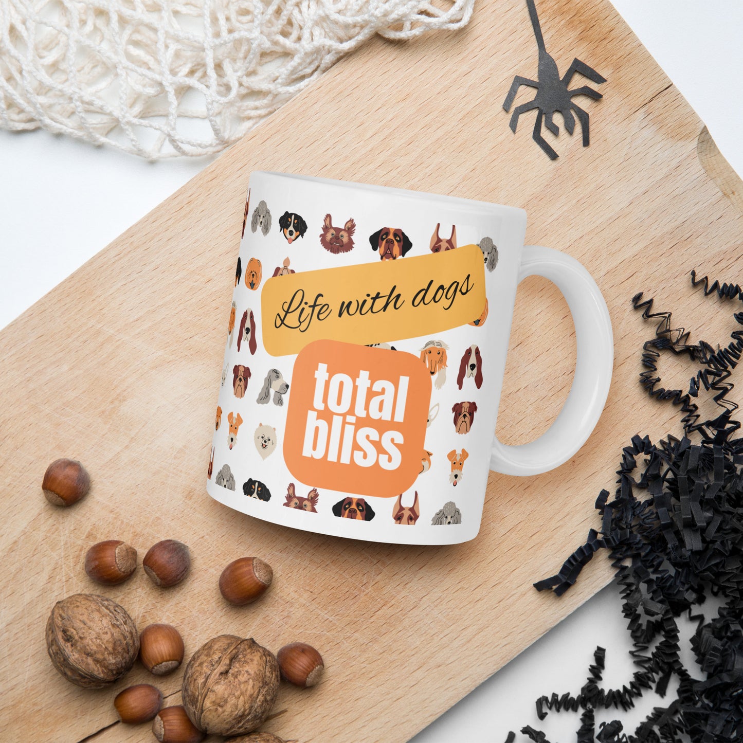 Life With Dogs - Total Bliss - Dog Lovers Mug