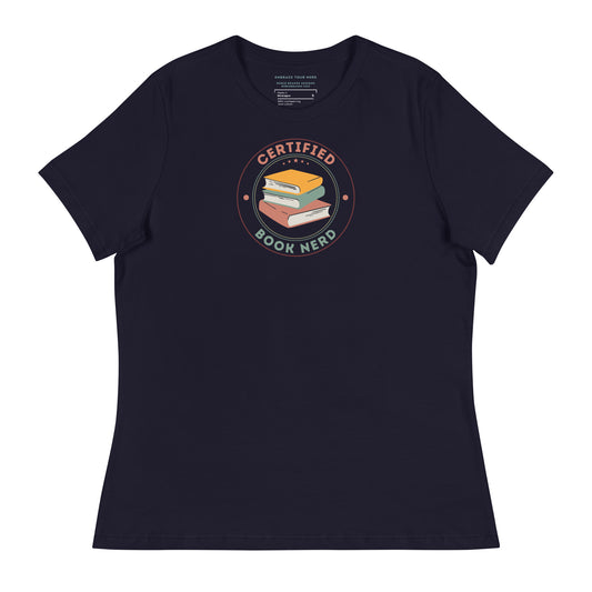 Certified Book Nerd Women's Relaxed T-Shirt